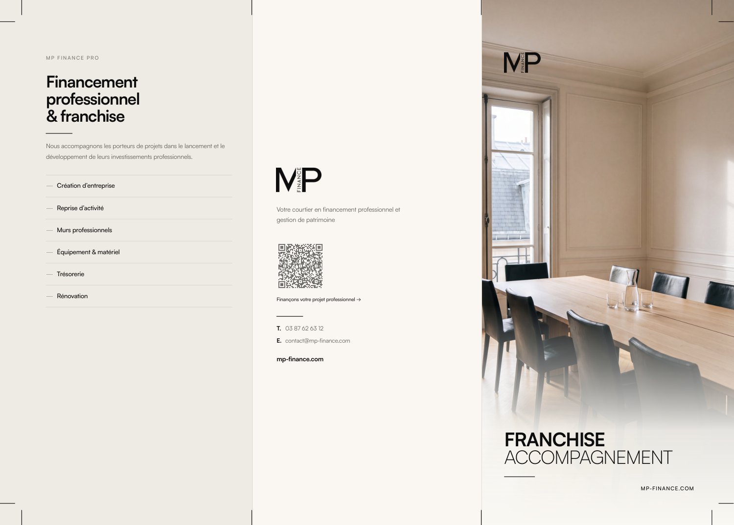 Franchise & accompagnement — Recto (extérieur)