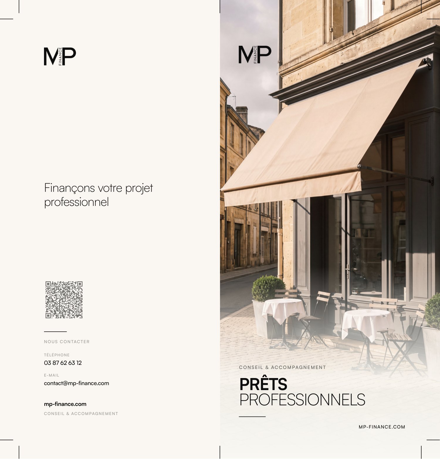 Prêts professionnels — Recto (extérieur)